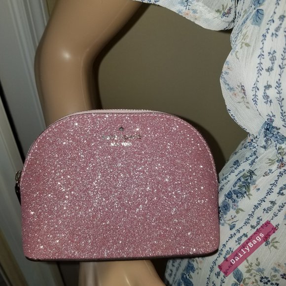 KATE SPADE LOLA ROSE PINK COSMETIC CASE MAKE-UP - Picture 2 of 11